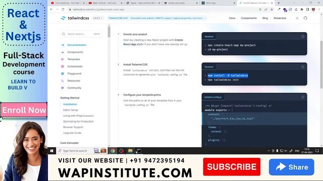 Day-3 : Complete React js Tutorial For Beginners in Hindi 2023 смотреть онлайн