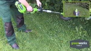 G-MAX 40V Триммер 30 см GREENWORKS GD40LT30
