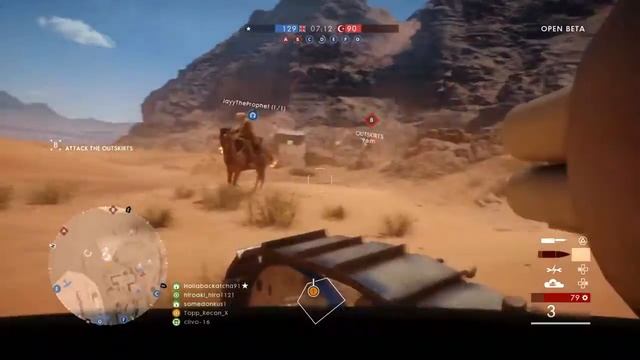 40-0 Light Tank Rampage (BF1 BETA) смотреть онлайн