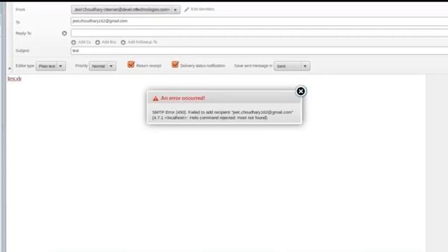 SMTP Error (450): Failed to add recipient смотреть онлайн