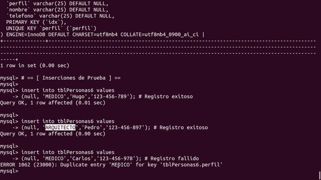 MySql-Unique Constraint смотреть онлайн