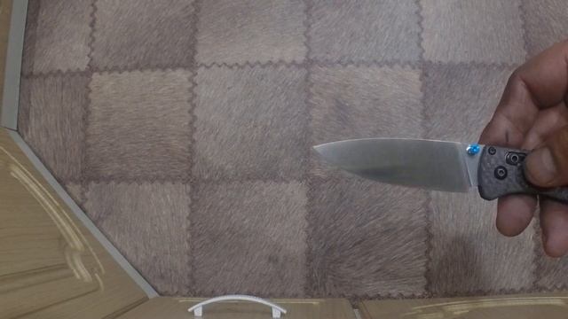 Клинок из М390,твердость стали 62-63HRc на первичную твердость. смотреть онлайн
