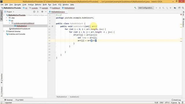 Bubble Sort Implementation Using Array - Java смотреть онлайн