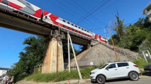 Сочи 2023.  Санаторий Салют. Дорога на пляж. Прыгаем с волнореза