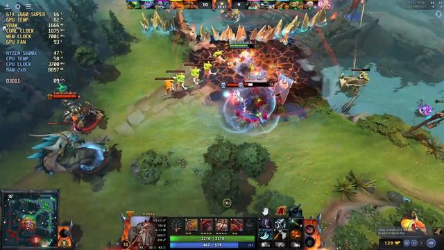 DOTA 2 | RYZEN 5600x + GTX 1660 SUPER | ULTRA SETTINGS FPS TEST смотреть онлайн