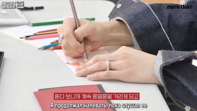 [рус.саб\rus.sub] Украшение рождественских открыток c Хёнджином из Stray Kids | Marie Claire Korea смотреть онлайн