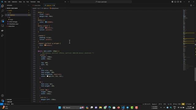 3d Music Player Card | Music Player Using HTML , CSS | #developerkk #ElevateXIndia смотреть онлайн