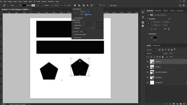Adobe Photoshop 2-сабақ І Инструмент polygon tool смотреть онлайн