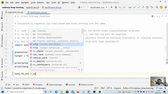 Pytorch for Beginners #17 | Loss Functions: Classification Loss (NLL and Cross-Entropy Loss) смотреть онлайн