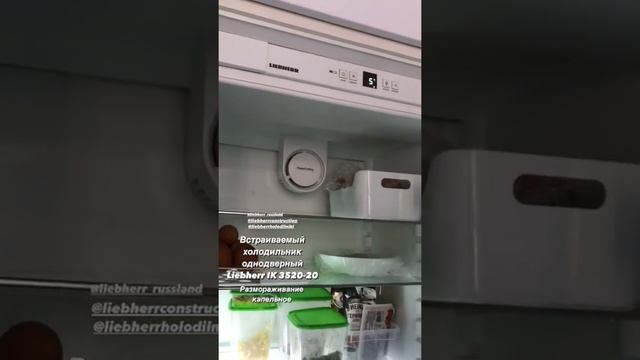 Обзор на встраиваемый холодильник Liebherr IK 3520-20 смотреть онлайн