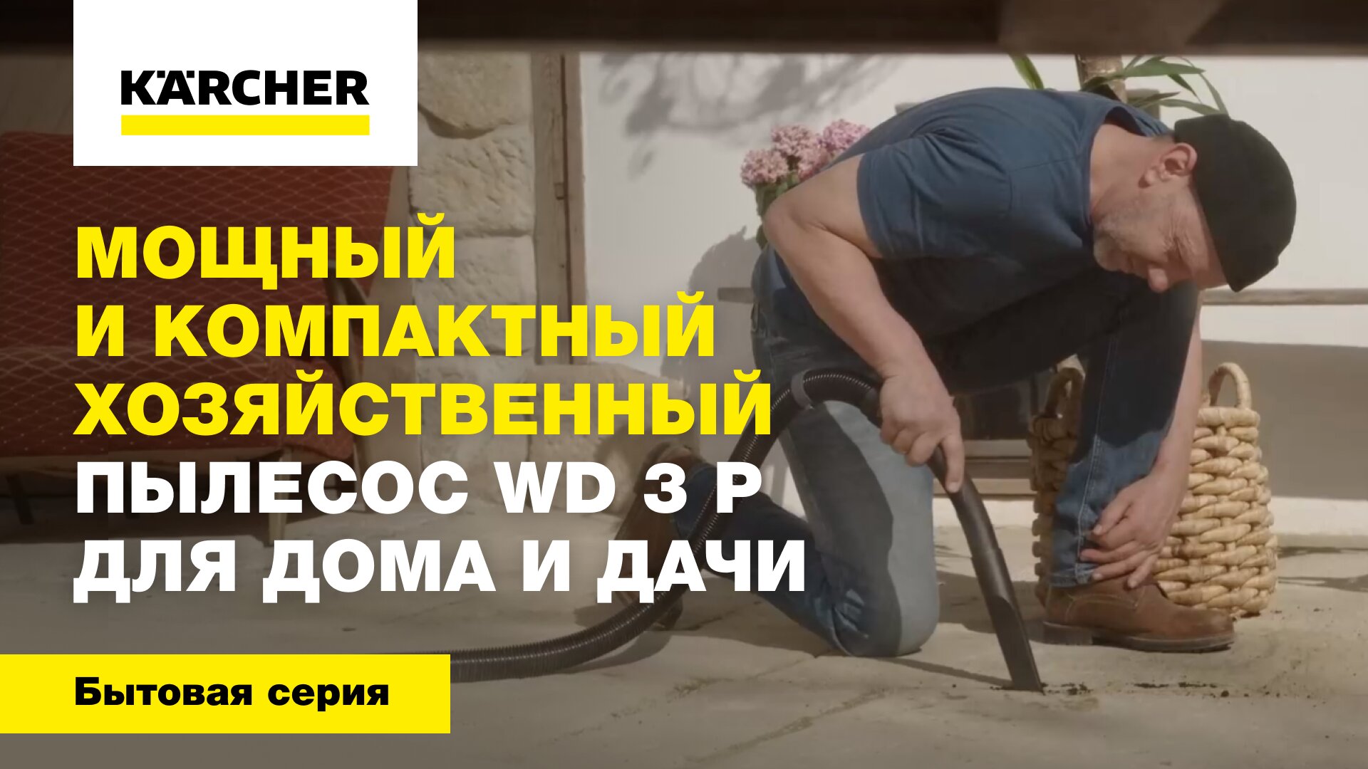 Мощный и компактный хозяйственный пылесос WD 3 P для дома и дачи смотреть онлайн