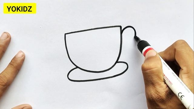 HOW TO DRAW A CUP & SAUCER #Drawing #YoKidz смотреть онлайн