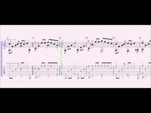 Луч солнца золотого 1 ступень - видео-ноты для гитары