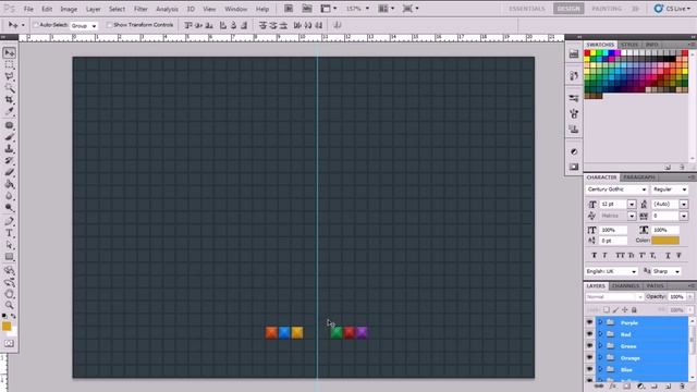 Create Tetris Tile Text with Photoshop смотреть онлайн