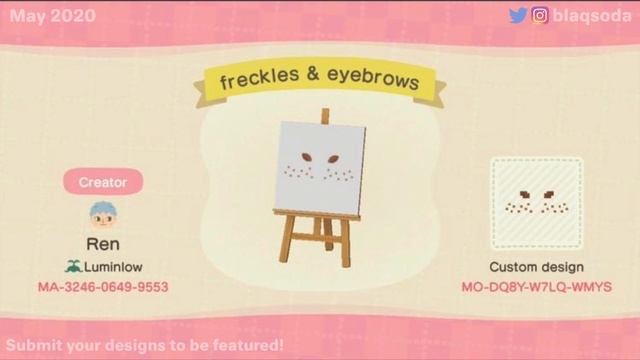 50+ AESTHETIC ⭐️ FACE PAINT Design Codes for Animal Crossing: New Horizons (ACNH Patterns) смотреть онлайн