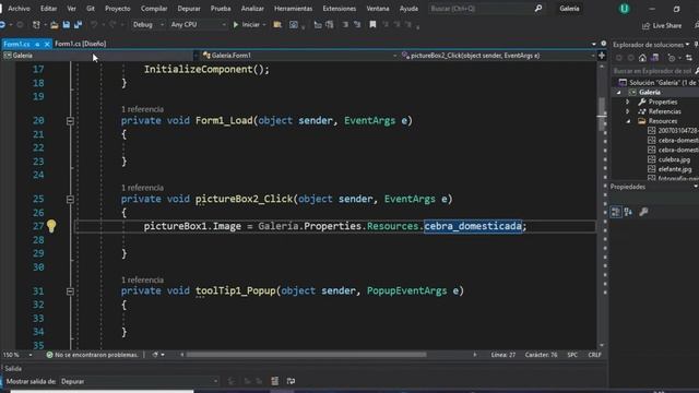 Galería de imagenes en C# Windows forms (.Net framenwork) смотреть онлайн