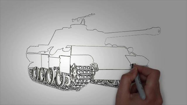 Танк карандашом. Как поэтапно нарисовать танк для начинающих смотреть онлайн