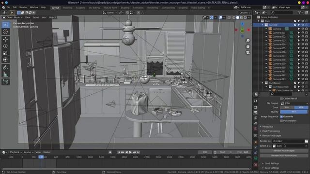 Blender Render Manager Addon смотреть онлайн