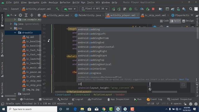 Make A Music Player App In Android Studio From Scratch to finish Part Two смотреть онлайн