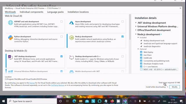 How to run Nodejs in Visual Studio 2022 смотреть онлайн