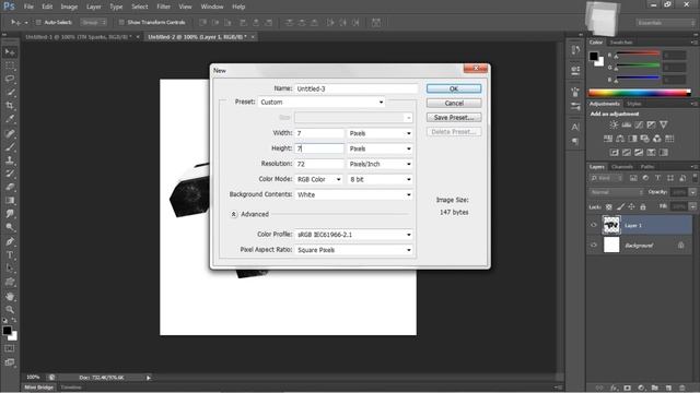 Photoshop - How to create Brushes and Patterns (Defining Presets) смотреть онлайн