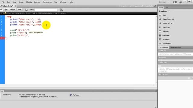 PHP Tutorial 43 How to Padding the Output by using printf in PHP Programming смотреть онлайн