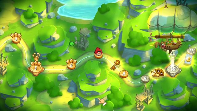 Angry Birds 2 Gameplay 🕊️ Cobalt Plateaus FEATHERY HILLS Level 5-9 "new white bird" (Part 2) 0624❄ смотреть онлайн