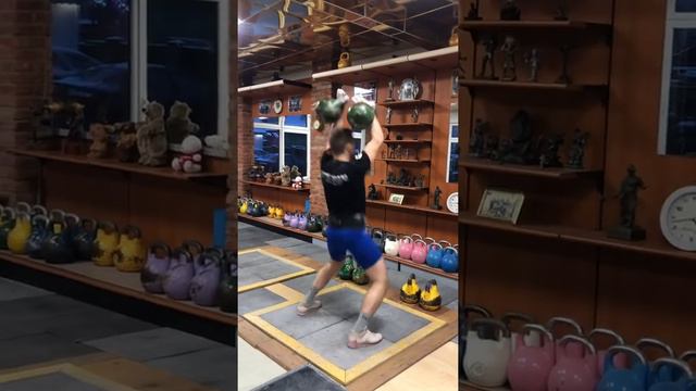 Толчок ДЦ 24 кг 5 мин 73 подьема смотреть онлайн