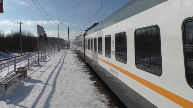 Электропоезд ЭП2Д-0100 ЦППК платформа Сушкинская смотреть онлайн