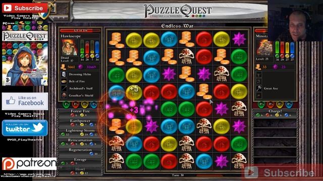 Let's Play: Puzzle Quest: Challenge of the Warlords - Rogue Minotaurs смотреть онлайн