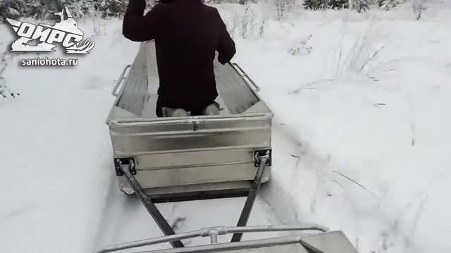 Сани волокуши алюминиевые для охоты и рыбалки Saniohota.ru смотреть онлайн