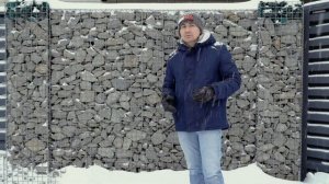 Долговечный и красивый ЗАБОР «ЖАЛЮЗИ» из габиона с металлическими пролетами. Строительство Домов