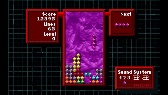 TETRIX 1995 Vintage MS-DOS Computer Game based on TETRIS смотреть онлайн