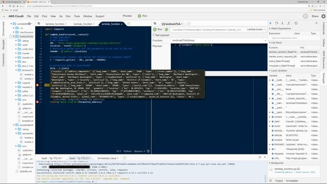How to Debug your Lambda Using AWS Cloud9 смотреть онлайн