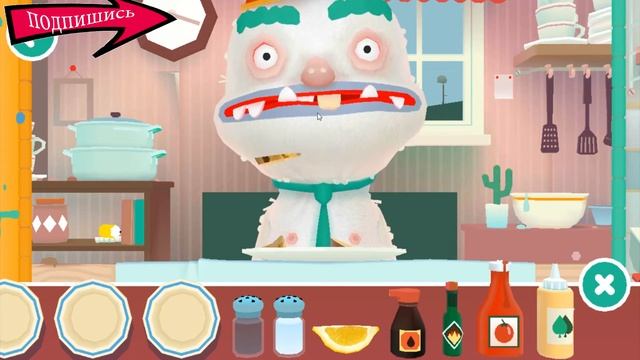 Игра про готовку(3).Мультик игра для детей.Тока Китчен 2. смотреть онлайн