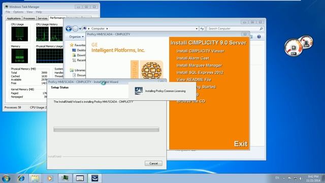 Install Proficy HMI SCADA Cimplicity 9 0 in Windows7 смотреть онлайн