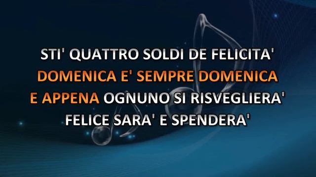 Mario Riva - Domenica E' Sempre Domenica (Video karaoke) смотреть онлайн