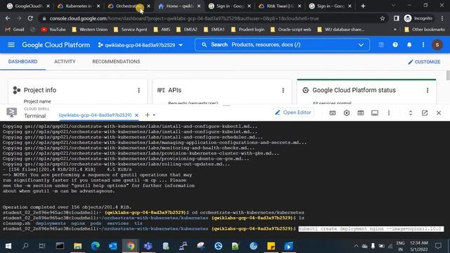 Orchestrating the Cloud with Kubernetes | Google Cloud Ready Facilitator Program 2022 смотреть онлайн