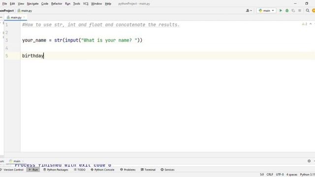 Python Mini Project String, Integer, Float and Concatenate Mini Project смотреть онлайн