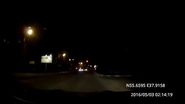 The trip from Bronnitsy to Moscow at night 03/05/2016 (timelapse 4x) смотреть онлайн