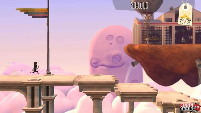bit trip Runner 2 Walkthrough Gameplay Perfect Run [HD] Level 1-1 Stratostar смотреть онлайн