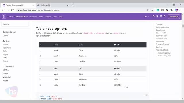 Table in bootstrap 4 | what is responsive table in bootstrap 4 | Sekharmetla | Harisystems смотреть онлайн