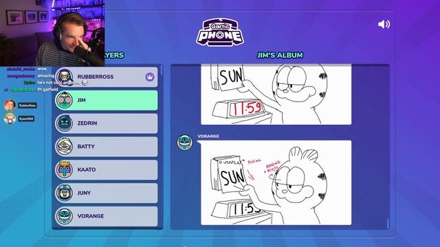 pros animate garfield in gartic phone смотреть онлайн