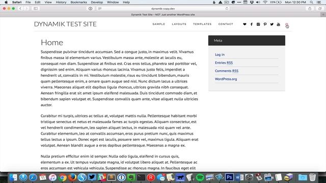Fixed Header w/ Title, Primary Nav, Social Icons & Search смотреть онлайн