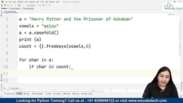 Program to Count the Number of Each Vowel - Python Tutorials смотреть онлайн