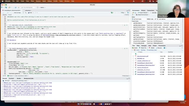 Creating Reports in R using the VectorSurv API смотреть онлайн