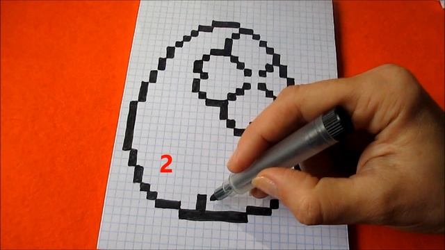 Пасха Яйца Как нарисовать по клеточкам пасхальные яйца Пиксель Арт How to Draw Easter Egg Pixel Art смотреть онлайн