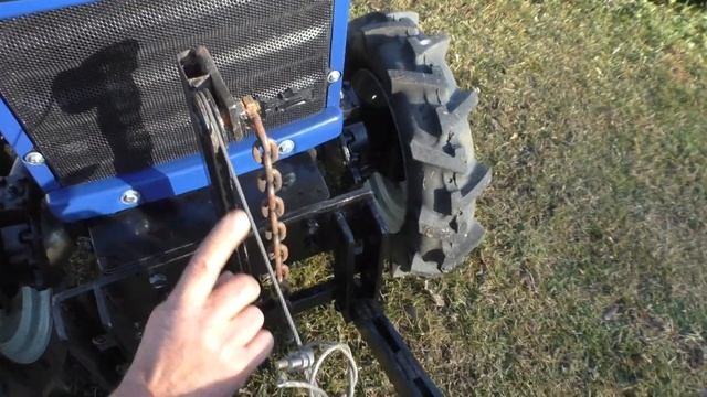 установка самодельного переднего отвала на минитрактор. смотреть онлайн