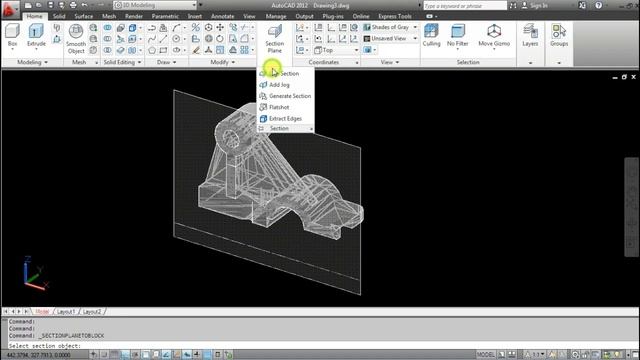 Generate section in AutoCad смотреть онлайн