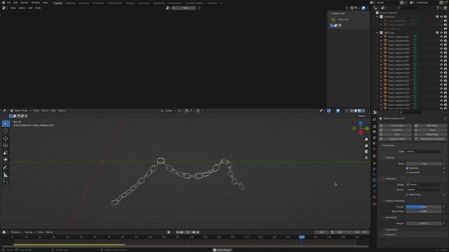 LIVENODING Simple Procedural Chain Rigid Body Dynamics Using Geometry Nodes смотреть онлайн
